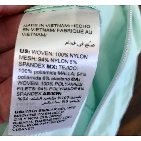 Chico's Zenergy Women's Mint Aqua Blue Lightweight Nylon Warmup Jacket Size M - Picture 10 of 13